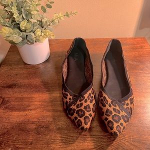 MIA Cheetah Printed Pointed Toe Ballet Flat